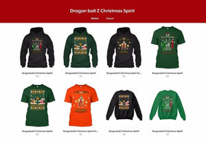 Dragonball Z Christmas T-shirts